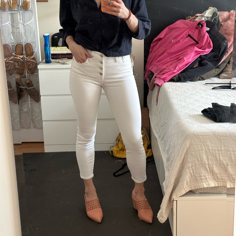 J Crew white jeans
